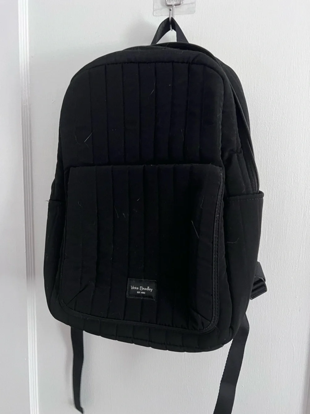 Vera Bradley Black Quilted Everyday Backpack